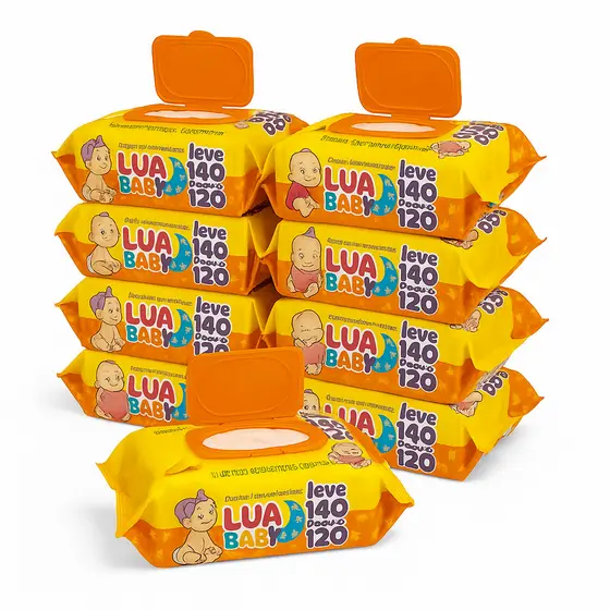 Caixa Kit Com até 1680 Lenços Toalhas Umedecida Higiene Mimo Bebe Promoção Atacado