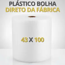 Plástico Bolha 43x100m Bobina Rolo 100 Metros E-commerce Bolha Mudança Proteção Transporte