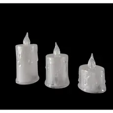 Mini Vela Eletronica Led 8/6/4cm Decoração Iluminação Luz Festa Casa Eventos