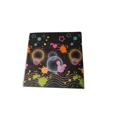 Guardanapo de Papel Balada Neon Divertido 20 Un Folha Dupla Descartável 33x33cm Decorativo Festa Aniversário Estampado
