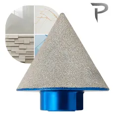 Broca Cônica Chanfro Diamante Soldada A Vácuo Esmerilhadeira