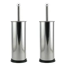 Kits Escova Sanitária Inox Lisa Suporte Base Antiderrapante Antiferrugem Higiene Durabilidade