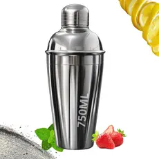 Coqueteleira Em Inox 750 ml Bebida Drink Caipirinha Bar