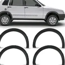 Kit moldura vão de roda para-lama Uno 85 a 2015
