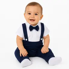 Conjunto Bebe Menino Pagão com Suspensório