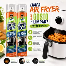 Spray Limpa Air Fryer Alto Poder De Limpeza, Dissolve A Gordura Limpeza Sem Esforço 250ml 1,2 ou 3