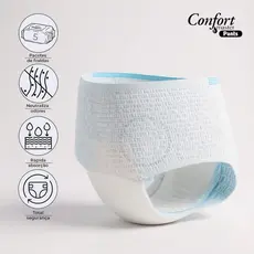 Fralda Geriátrica Unissex Calcinha/Cueca Descartável Confort Master Pants 32/64/96 Unidades