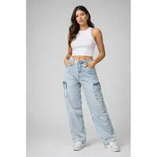 Calça Jeans Cargo Feminina