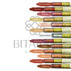 Brilho labial let’s shine bitarra gloss incolor transparente nude marrom rosado gloss com brilho hidratante labial