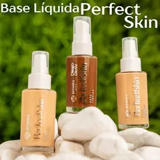 Base liquida Bitarra Perfect Skin  matte alta cobertura resistente a agua longa duração