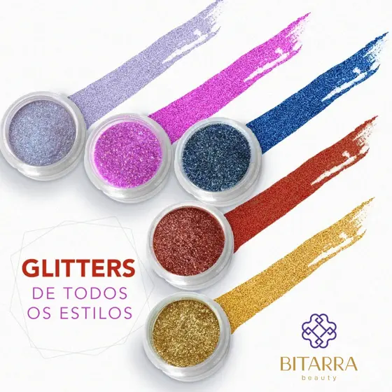 Asa de borboleta glitter bitarra prata prateado dourado vermelho azul marinho preto azul roxo rosa branco