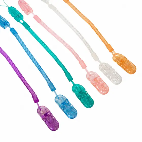 Kit 3 Prendedores de chupeta Mola Cores