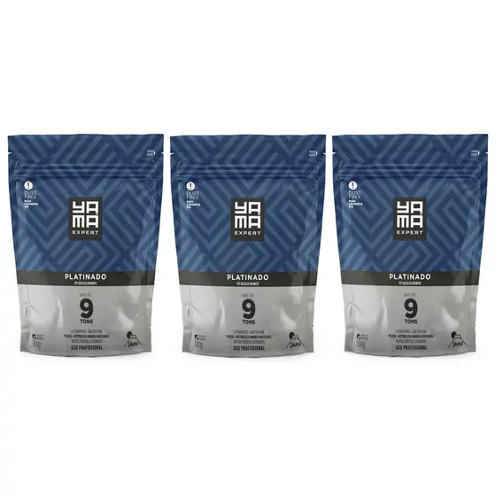 Kit Com 3 Pó Descolorante Platinado Profissional Yamá 300grs