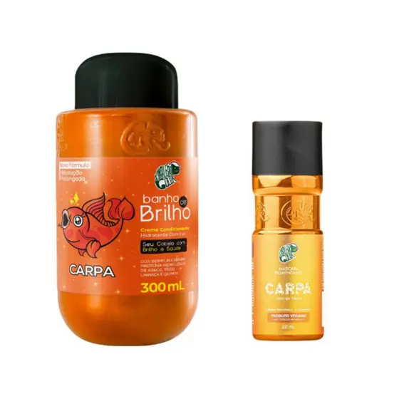 Kit Banho De Brilho 300ml + Pigmentante 100ml Carpa - Kamaleão Color