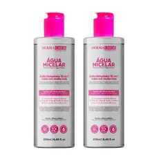 Kit Com 2 Água Micelar Hialurônico Dermachem 250ml