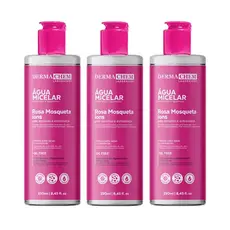 Dermachem Kit Com 3 - Água Micelar Rosa Mosqueta Íons 250ml