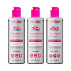 Kit Com 3 Água Micelar Hialurônico Dermachem 250ml