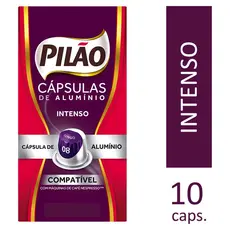 Capsula de Cafe Pilão 08 Espresso Lungo Intenso CX 10 UN