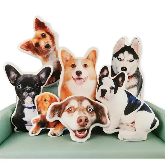 Almofada Personalizada Com a Foto do Seu Pet 3D Cachorro Gato