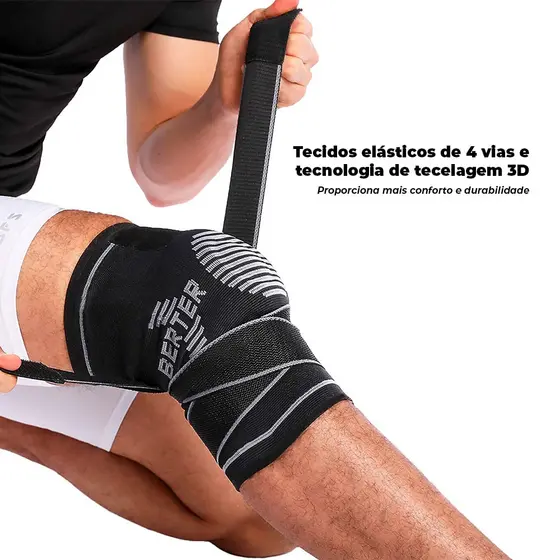Joelheira de Compressão Pro Gel com Hastes Tam G