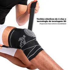 Joelheira de Compressão Pro Gel com Hastes Tam G
