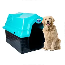 Casinha Para Cachorro Grande e Medio Porte Azul Claro N6 Resistente Desmontavel com Proteção UV