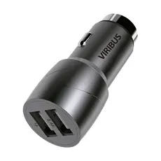 Carregador Veicular Rápido Premium Com 02 Entradas Usb 2.4A Viribus
