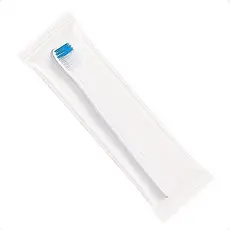 Kit 10 Escova Dental Descartável Hotel Pet Doação Motel   Branco Higiene