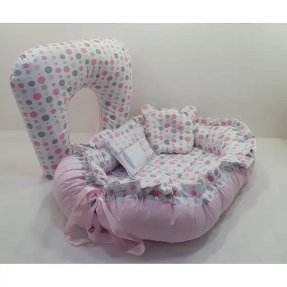 kit Ninho 5 peças dupla face para enxoval de bebê ESCOLHA SUA ESTAMPA