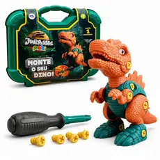 Dinossauro De Montar Infantil Com Ferramentas Maleta Educativo Pakitoys Monta e Desmonta Presente Criança