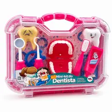 Brinquedo Infantil Maleta Grande Dentista Com Boca Rosa