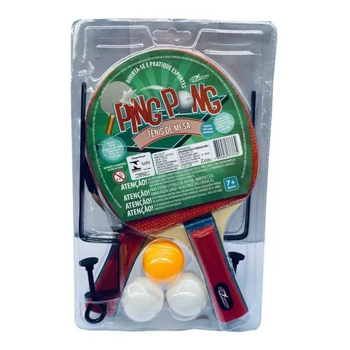 Ping Pong Tênis De Mesa Com 2 Raquetes E 3 Bolinhas