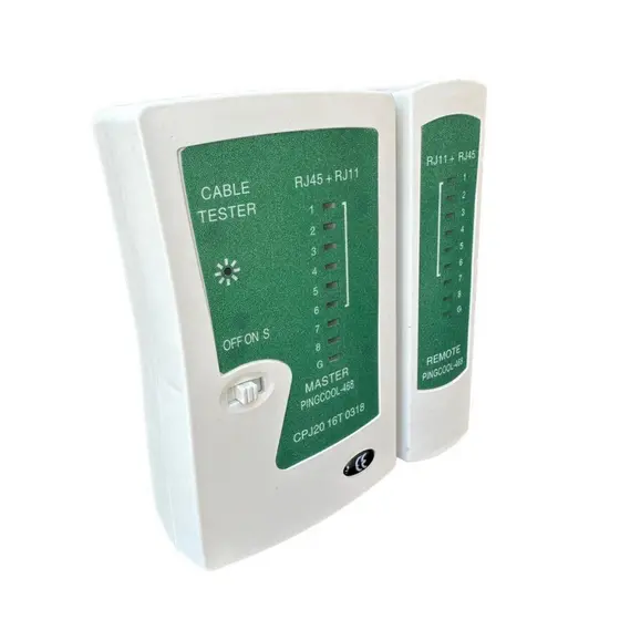 Testador De Cabos De Rede Cat5e/Cat6.