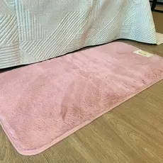 Tapete Para Quarto Antiderrapanete Fluffy, Toque Pele de Coelho, Varias Cores e Tamanhos