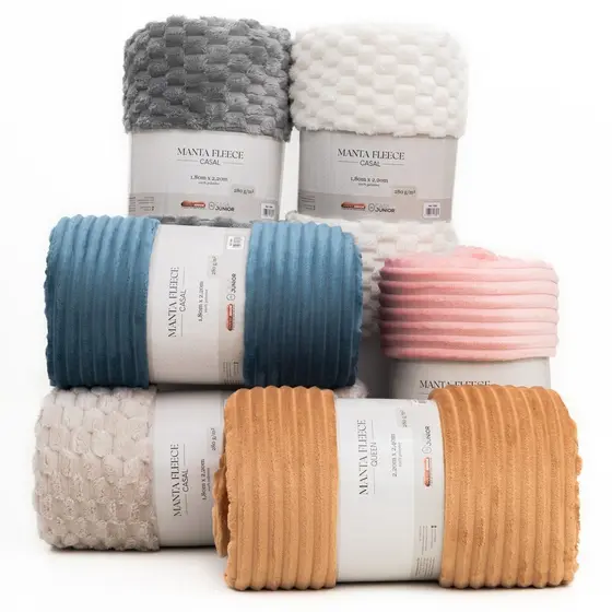 Manta Casal 1,80x2,20m Fleece Microfibra Grossa Ultra Macia