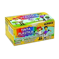 Tinta Plástica 6 Cores 15ml Acrilex