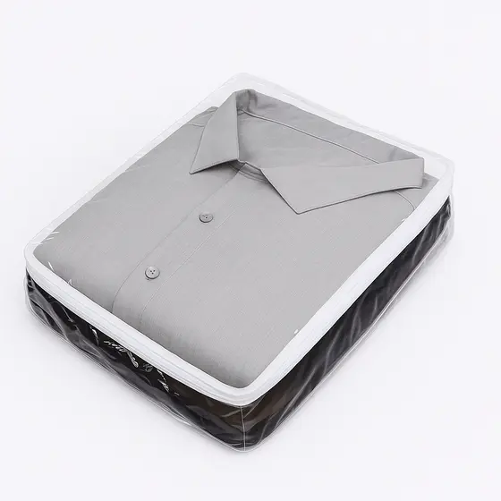 Kit 20 Saco Organizador Closet Roupas E Enxovais C/ Ziper Armário Cômoda