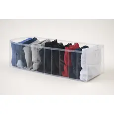 Kit 3 Organizador Gavetas Calcinha Cueca Meia gravatas Multiuso Guarda Roupa