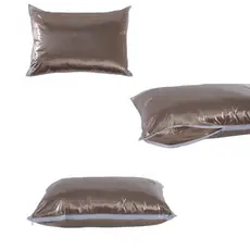 3 Saco Organizador Embalagem Para Travesseiros 50 X 70 De Pvc Com Ziper Guarda Roupa Armário