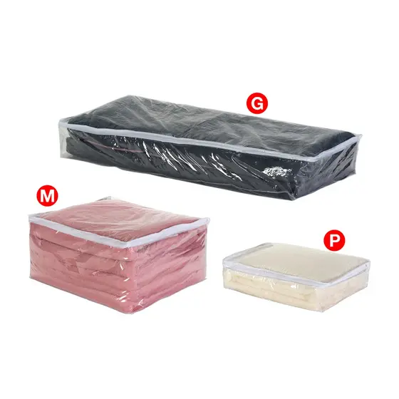 Kit Organizador Pvc De Enxovais E Roupas Com Zíper