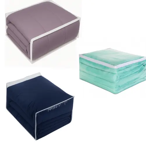 Kit 3 Saco Organizador Multiuso P M G Embalagem Pvc Ziper
