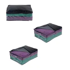 kit 3 Saco M Organizador Guarda Roupa 40 x 15 x 30 Multiuso Anti Mofo Impermeável