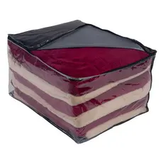 Kit 5 Saco Organizador Extra Grande Impermeável Resistente Multiuso Guarda Roupa