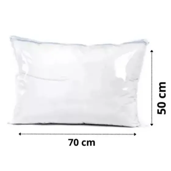 20 Embalagem Travesseiro 50 x 70 em PVC com zíper Guarda Roupa Armário