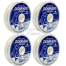 kit 4 carreteis Linha De Pesca Dourado Premium Fio de Nylon