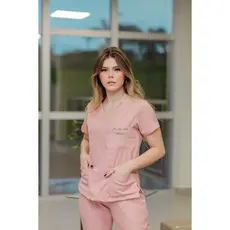 Pijama Cirúrgico Scrub Feminino Clássico com Calça Jogger | Jalecos Conforto