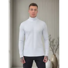 Cacharrel  Camiseta Manga Longa Gola Alta Canelada