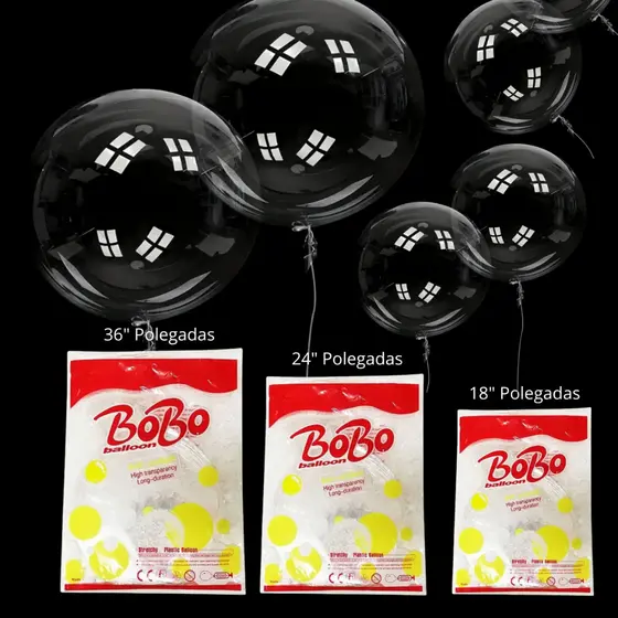 Balão Bubble Bolha Transparente 10" 18" 24" Polegadas