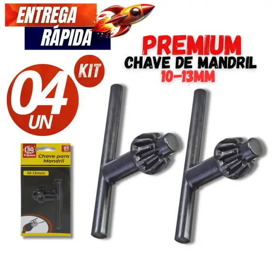 Kit Especial 04/03/02/01  Chave De Aperto Mandril 3/8 - Universal Resistente Qualidade  Excelente Para sua Furadeira