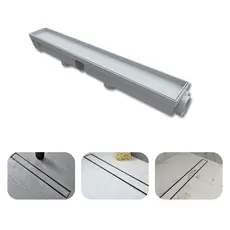 Ralo Linear Banheiro 6x50 Invisível Sifonado Anti Odor